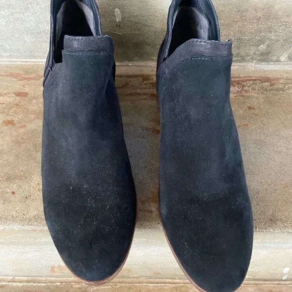 Sam Edelman Black Suede Ankle Boots - Picture 4 of 9